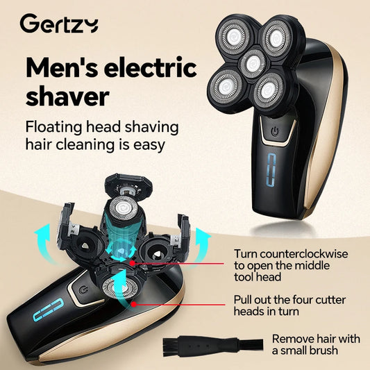 Men 5 in 1 body & bald shaver